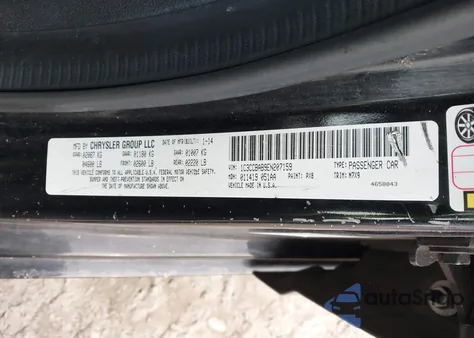 2014 Chrysler 200 Lx из США, поврежденный, VIN 1C3CCBAB9EN207159